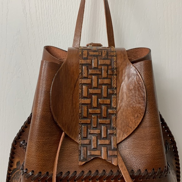 Handmade Genuine Leather Backpack - Picture 11 of 17